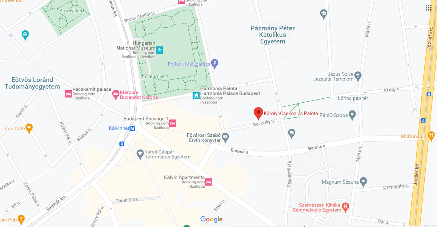 Károlyi-Csekonics Palace, Reviczky st. 6. map